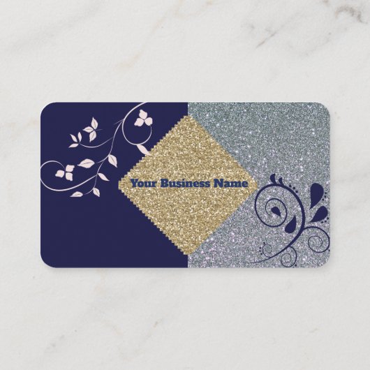 Blue Sparkle名刺 名刺 (裏面)