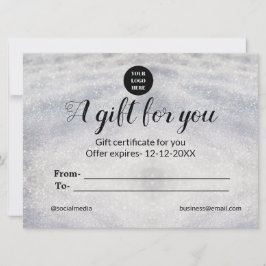 blue sparkle追加ロゴ文字名商品券