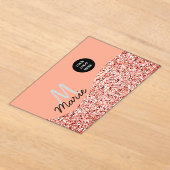 blue sparkle追加ロゴ文字感謝してい割引 アクリル招待状 (レイダウン)