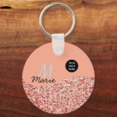 blue sparkle追加ロゴ文字感謝してい割引 キーホルダー (正面)