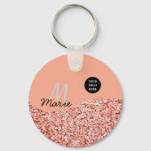 blue sparkle追加ロゴ文字感謝してい割引 キーホルダー (裏面)