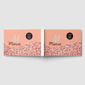 blue sparkle追加ロゴ文字感謝してい割引 ゲストブック (全面)