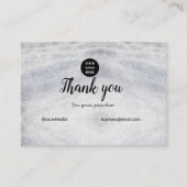 blue sparkle追加ロゴ文字感謝してい割引 コーリングカード (正面)