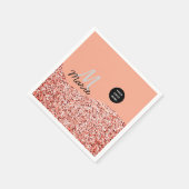 blue sparkle追加ロゴ文字感謝してい割引 スタンダードカクテルナプキン (角)