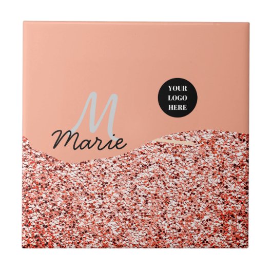 blue sparkle追加ロゴ文字感謝してい割引 タイル (正面)