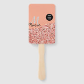 blue sparkle追加ロゴ文字感謝してい割引 ハンドファン (裏面)