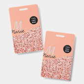 blue sparkle追加ロゴ文字感謝してい割引 バッジ (正面＆裏面)