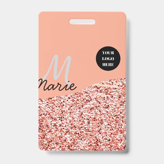 blue sparkle追加ロゴ文字感謝してい割引 バッジ (正面)