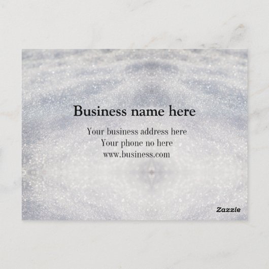 blue sparkle追加ロゴ文字感謝してい割引 ポストカード (裏面)