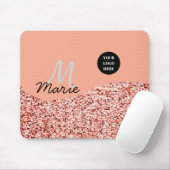 blue sparkle追加ロゴ文字感謝してい割引 マウスパッド (マウス)