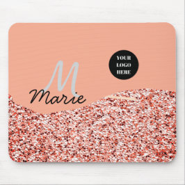 blue sparkle追加ロゴ文字感謝してい割引 マウスパッド