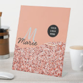 blue sparkle追加ロゴ文字感謝してい割引 台座サイン (インサイチュ)