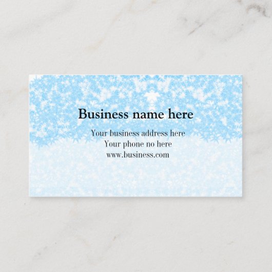 blue sparkle追加ロゴ文字感謝してい割引 名刺 (裏面)