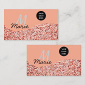 blue sparkle追加ロゴ文字感謝してい割引 名刺 (正面/裏面)