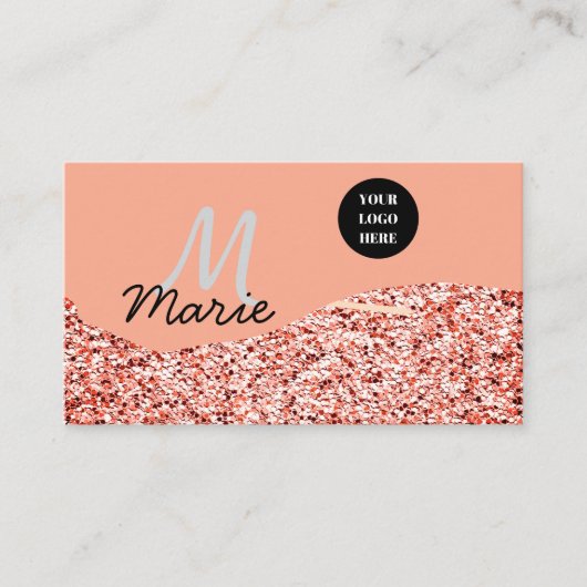 blue sparkle追加ロゴ文字感謝してい割引 名刺 (正面)