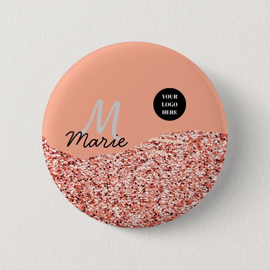 blue sparkle追加ロゴ文字感謝してい割引 缶バッジ (正面)