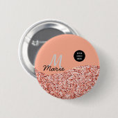 blue sparkle追加ロゴ文字感謝してい割引 缶バッジ (正面&裏面)