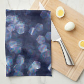 Blue Sparkle《写真》ぼけ味ライト キッチンタオル (四つ折り)