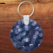 Blue Sparkle《写真》ぼけ味ライト キーホルダー (正面)