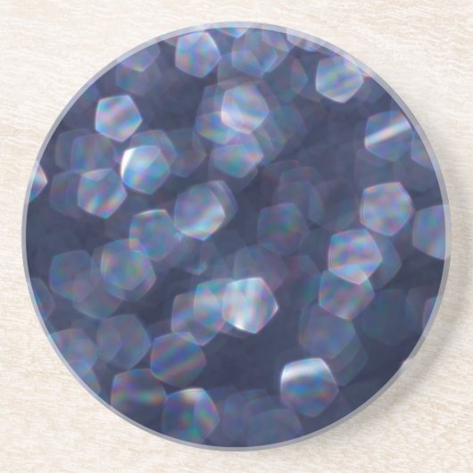 Blue Sparkle《写真》ぼけ味ライト コースター (正面)