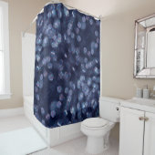 Blue Sparkle《写真》ぼけ味ライト シャワーカーテン (インサイチュ)