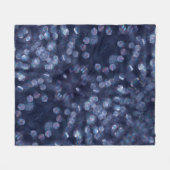 Blue Sparkle《写真》ぼけ味ライト フリースブランケット (正面(横))