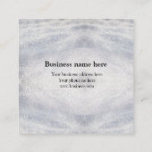 blue sparkle add logo文字Q Rコードはこちら スクエア名刺 (裏面)