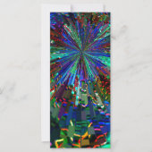 BLUE Sparkle Art Star Planet Comet 太陽の Nightsky (正面)