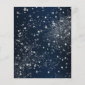 Blue Sparkle Lights結婚の写真Save the Date (裏面)