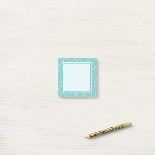 Blue Sparkle Post It Notes ポストイット (デスク上)