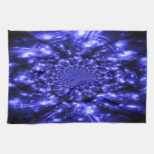 Blue Sparkling Lights キッチンタオル (横)