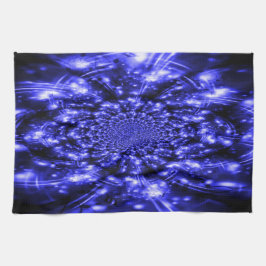 Blue Sparkling Lights キッチンタオル