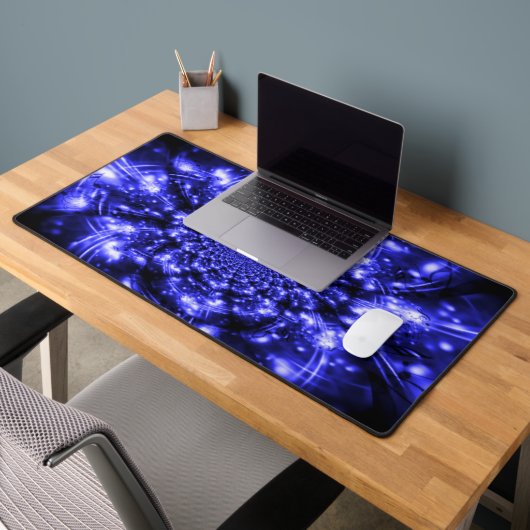 Blue Sparkling Lights デスクマット (オフィス2)