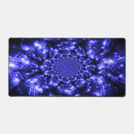 Blue Sparkling Lights デスクマット
