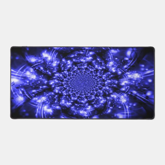 Blue Sparkling Lights デスクマット (正面)