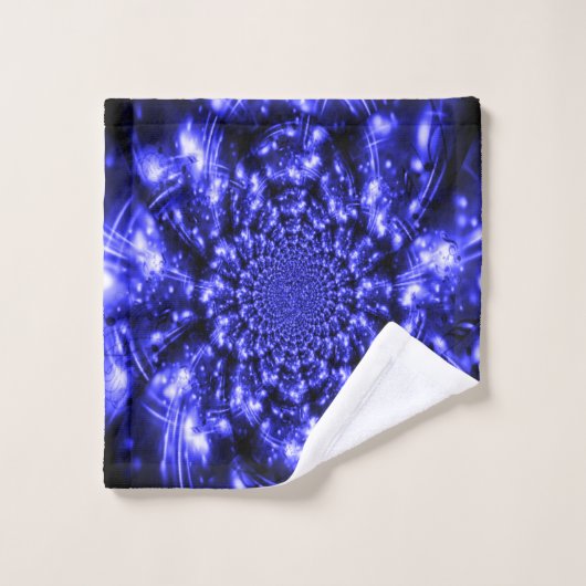 Blue Sparkling Lights バスタオルセット (ウォッシュタオル)