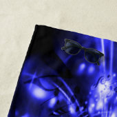 Blue Sparkling Lights ビーチタオル (インサイチュ)