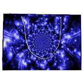 Blue Sparkling Lights ラージペーパーバッグ (裏面)