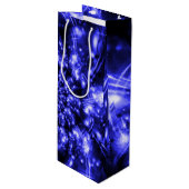 Blue Sparkling Lights ワインギフトバッグ (正面アングル)