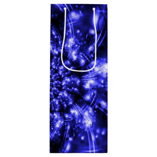 Blue Sparkling Lights ワインギフトバッグ (正面)