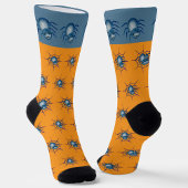 Blue Spider and Web Crew Socks ソックス