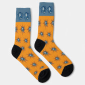 Blue Spider and Web Crew Socks ソックス (右)