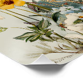 Blue Spike Wildflower Bouquet ポスター (コーナー)