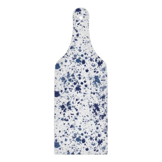 Blue Splashes & Splatters Splash Pattern カッティングボード (正面)