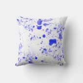 Blue Splats v2 クッション (裏面)