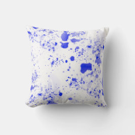 Blue Splats v2 クッション