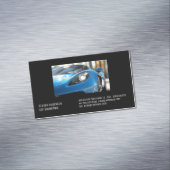 Blue Sports Car | Close Up  マグネット名刺 (インサイチュ)