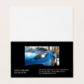 Blue Sports Car | Close Up  名刺 (外部フラット)