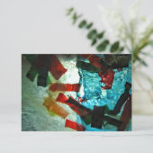 Blue sprinkle invitation.Blue海抽象芸術 招待状 (スタンド正面)