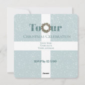 Blue Spruce Window to Winter Invitation シーズンカード (裏面)